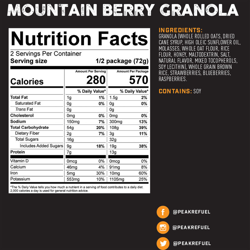 Peak Refuel Mountain Berry  Granola image number 1