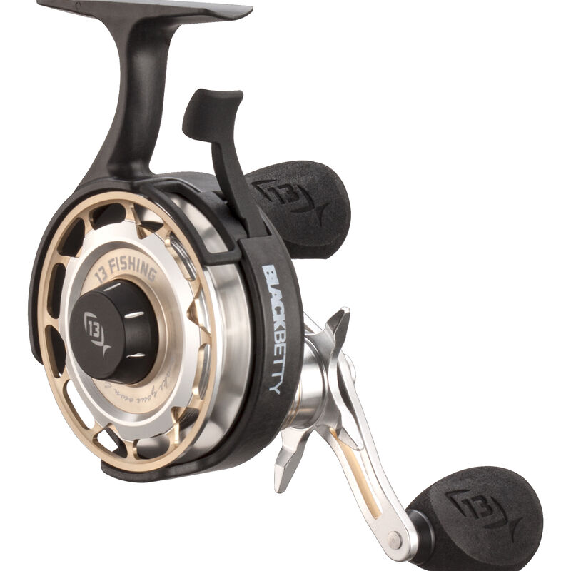13 Fishing FreeFall Carbon Inline Ice Fishing Reel image number 2