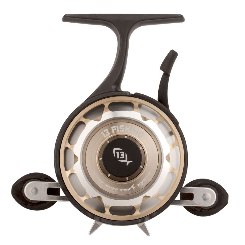 13 Fishing FreeFall Carbon Inline Ice Fishing Reel image number 1